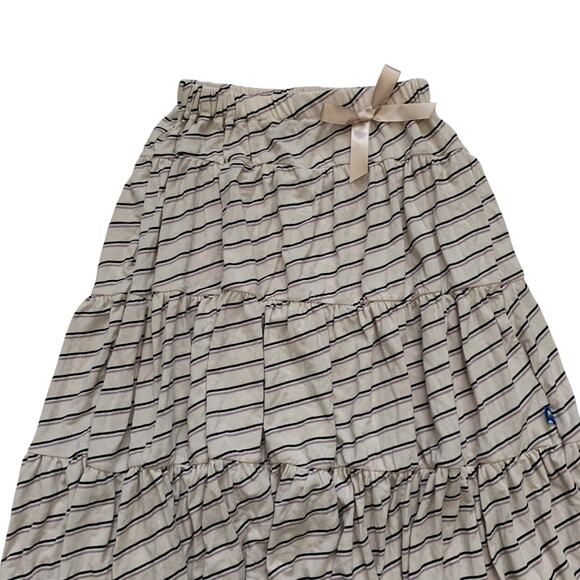 Kickee Pants Bamboo Parisian Stripe Tiered Ruffle Skirt Size 4T - Picture 2 of 5